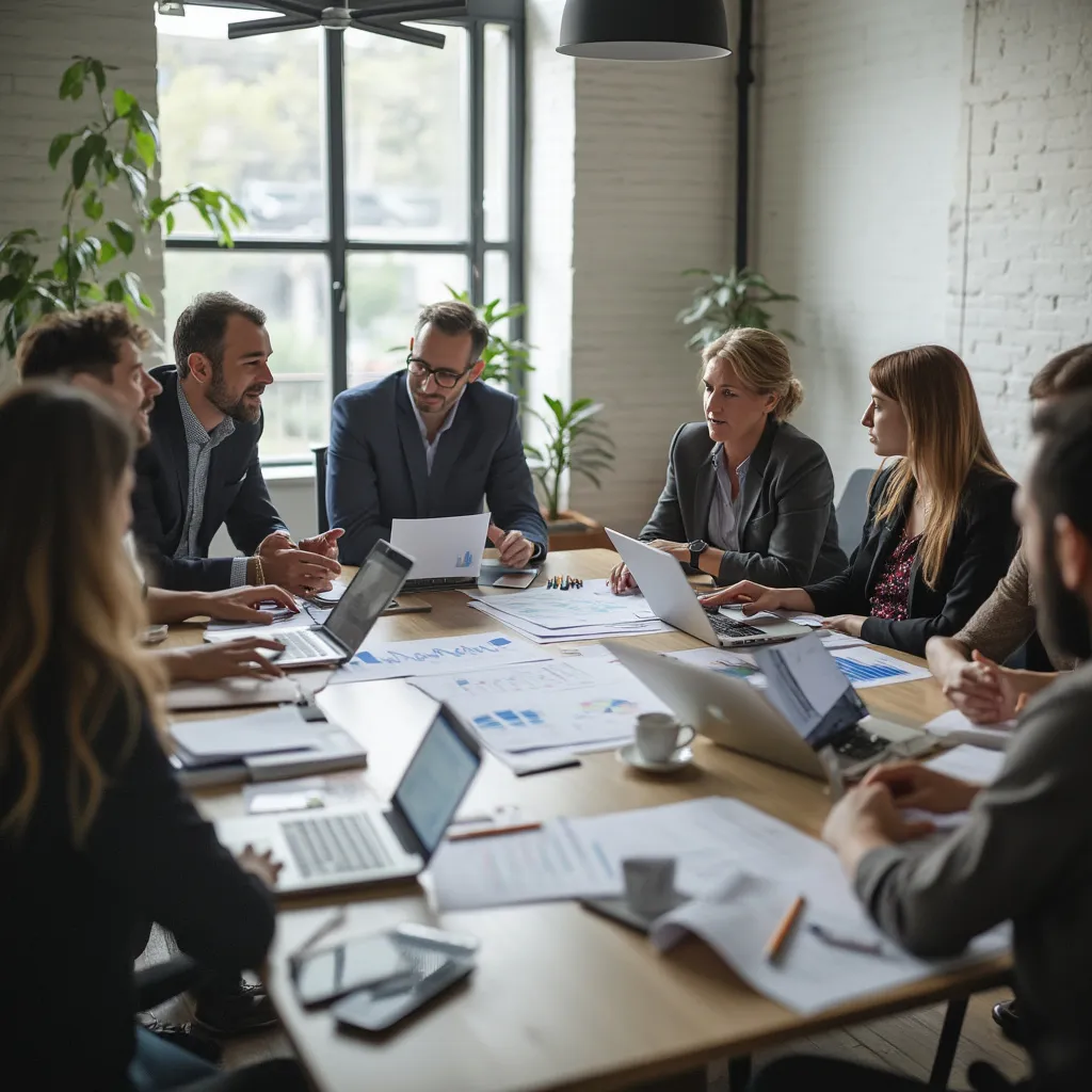 Equipo de FinArgConsult en una reunión estratégica con un cliente