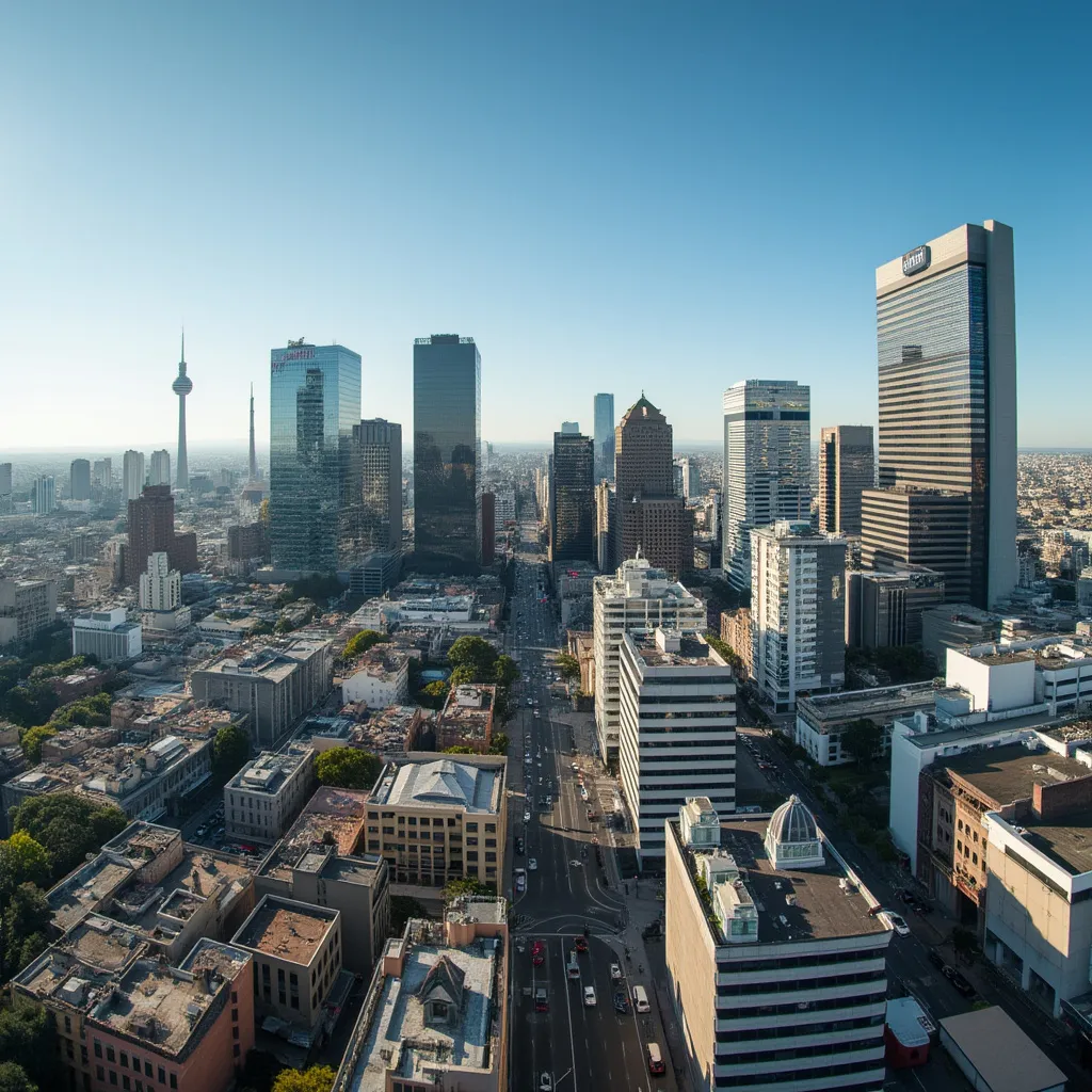 Vista icónica del distrito financiero de Buenos Aires, simbolizando el mercado argentino